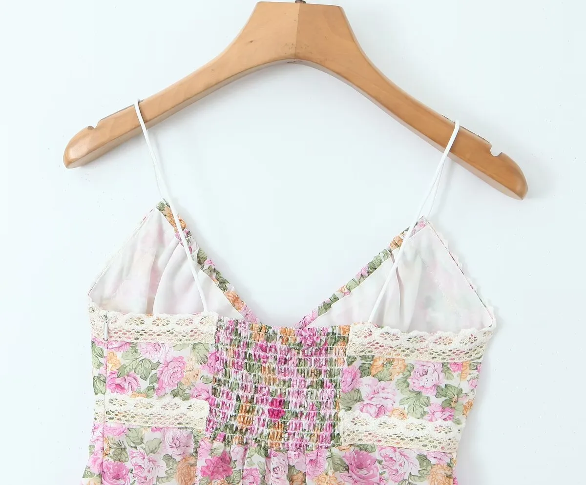 Women's Camisole Tank Tops Sexy Ditsy Floral display picture 6