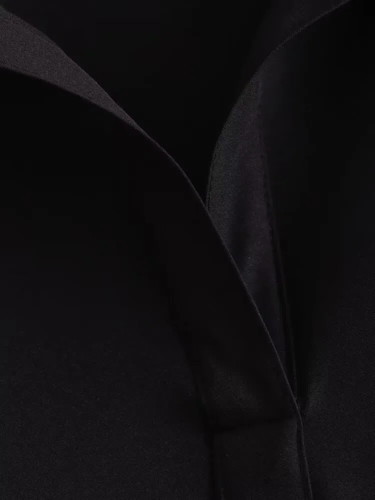 Women's Regular Dress Streetwear Turndown Long Sleeve Solid Color Midi Dress Outdoor Daily display picture 36