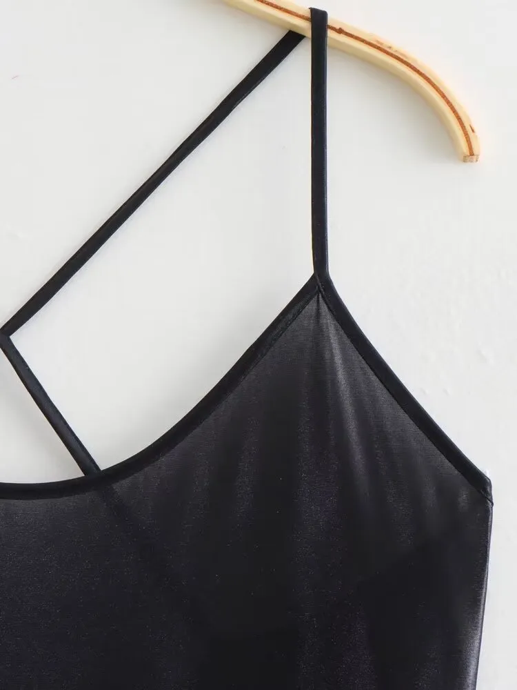 Women's Strap Dress Streetwear Strap Sequins Sleeveless Solid Color Midi Dress Holiday Date Bar display picture 31