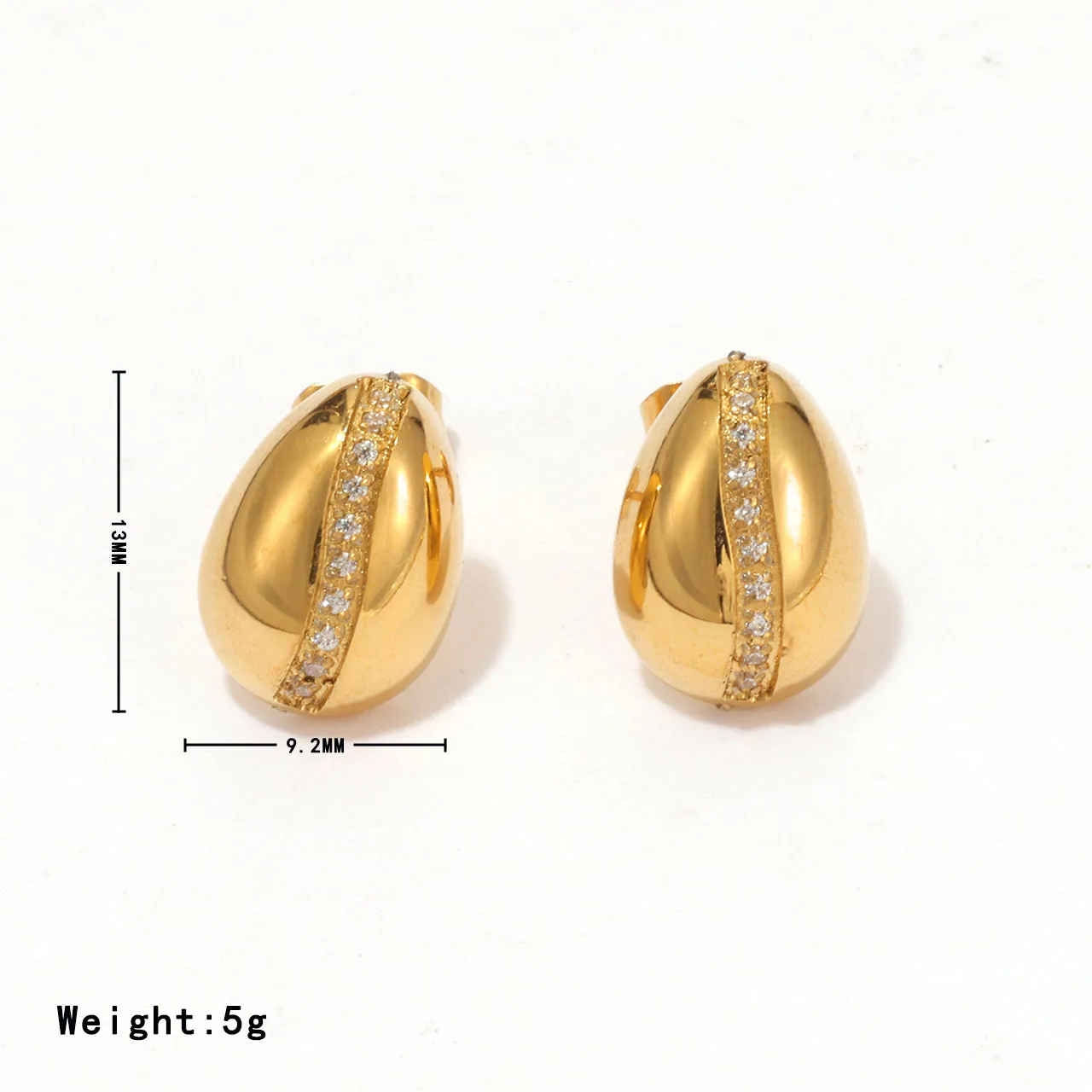 304 Stainless Steel White Gold Plated Gold Plated Vintage Style Simple Style Plating Inlay Geometric Solid Color Zircon Bracelets Earrings Necklace display picture 7
