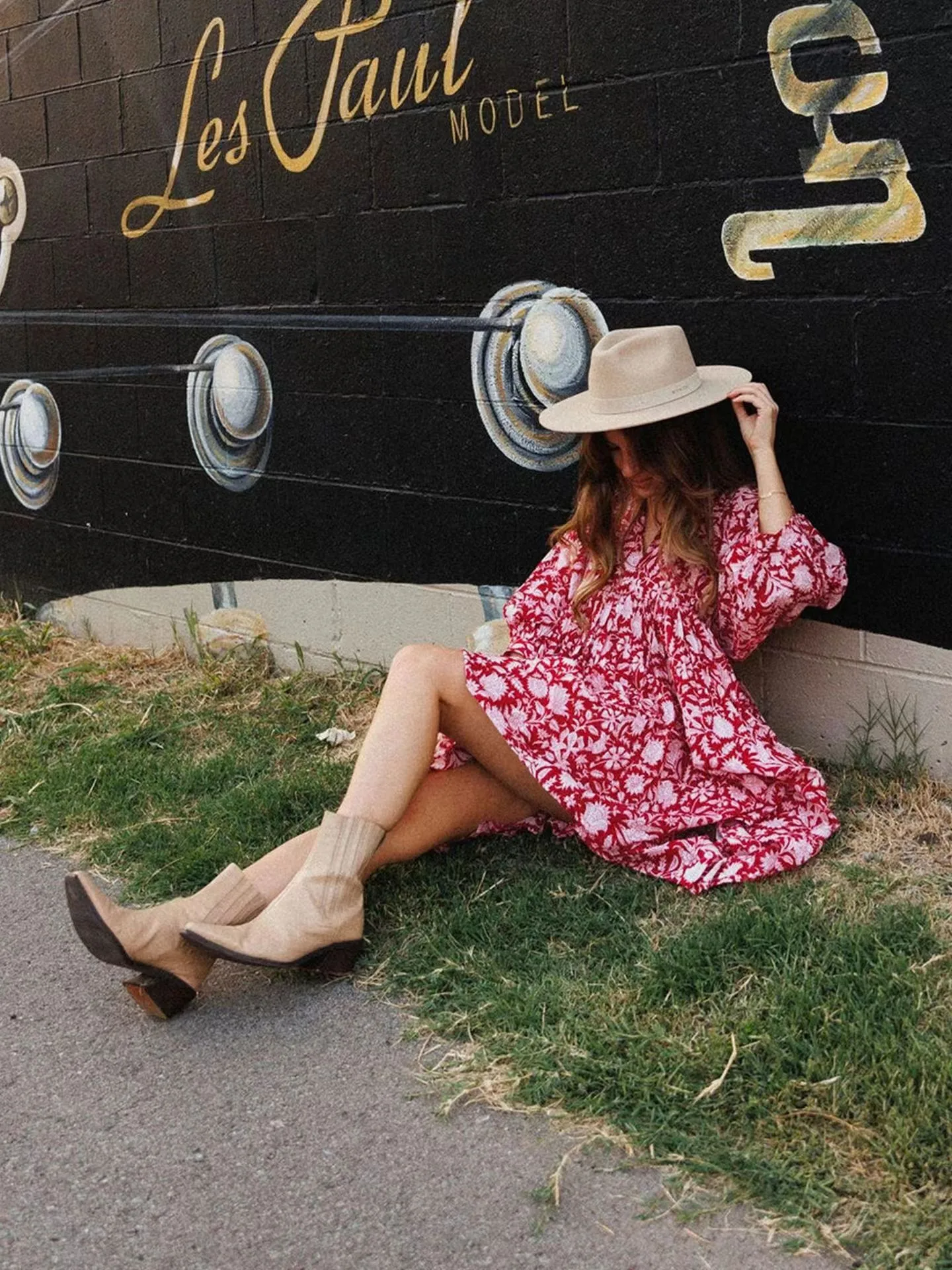 Women's Floral Dress Vacation V Neck 3/4 Length Sleeve Printing Above Knee Holiday Travel Beach display picture 16