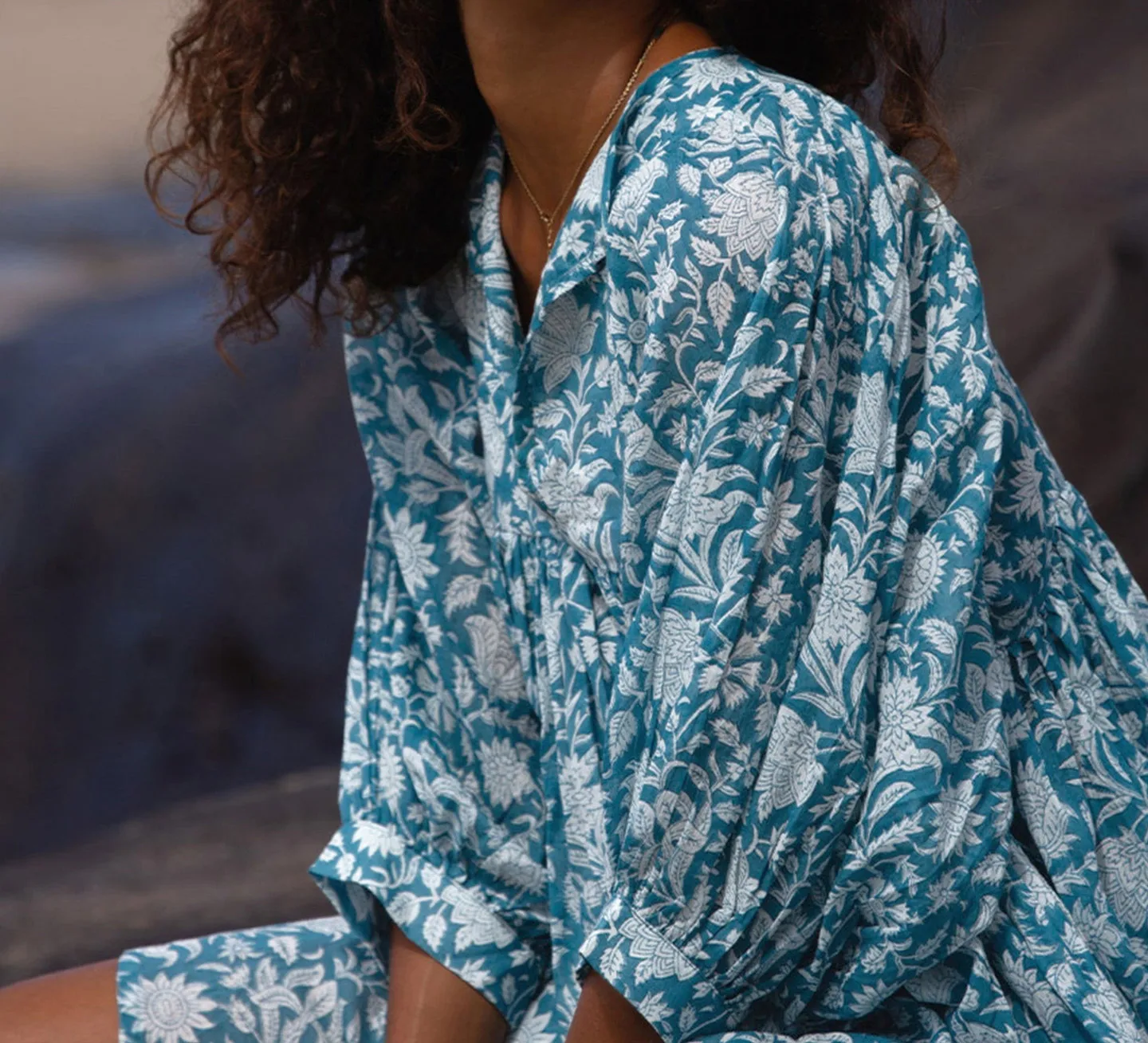 Women's Floral Dress Vacation V Neck 3/4 Length Sleeve Printing Above Knee Holiday Travel Beach display picture 31