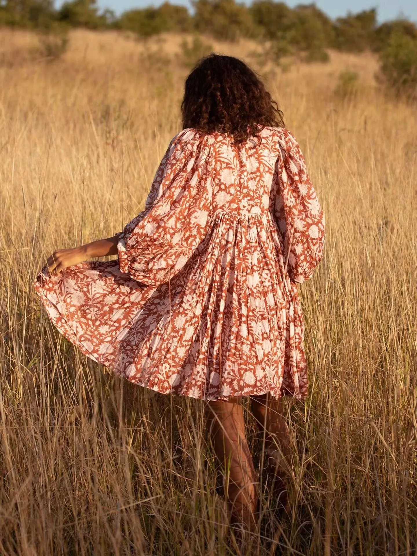 Women's Floral Dress Vacation V Neck 3/4 Length Sleeve Printing Above Knee Holiday Travel Beach display picture 22