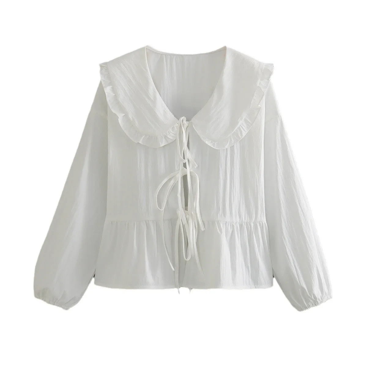 Women's Blouse Long Sleeve Blouses Simple Style Solid Color display picture 5