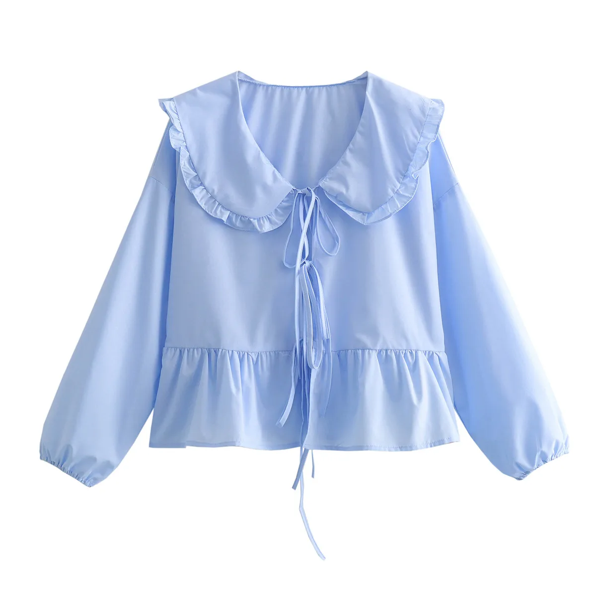 Women's Blouse Long Sleeve Blouses Simple Style Solid Color display picture 6
