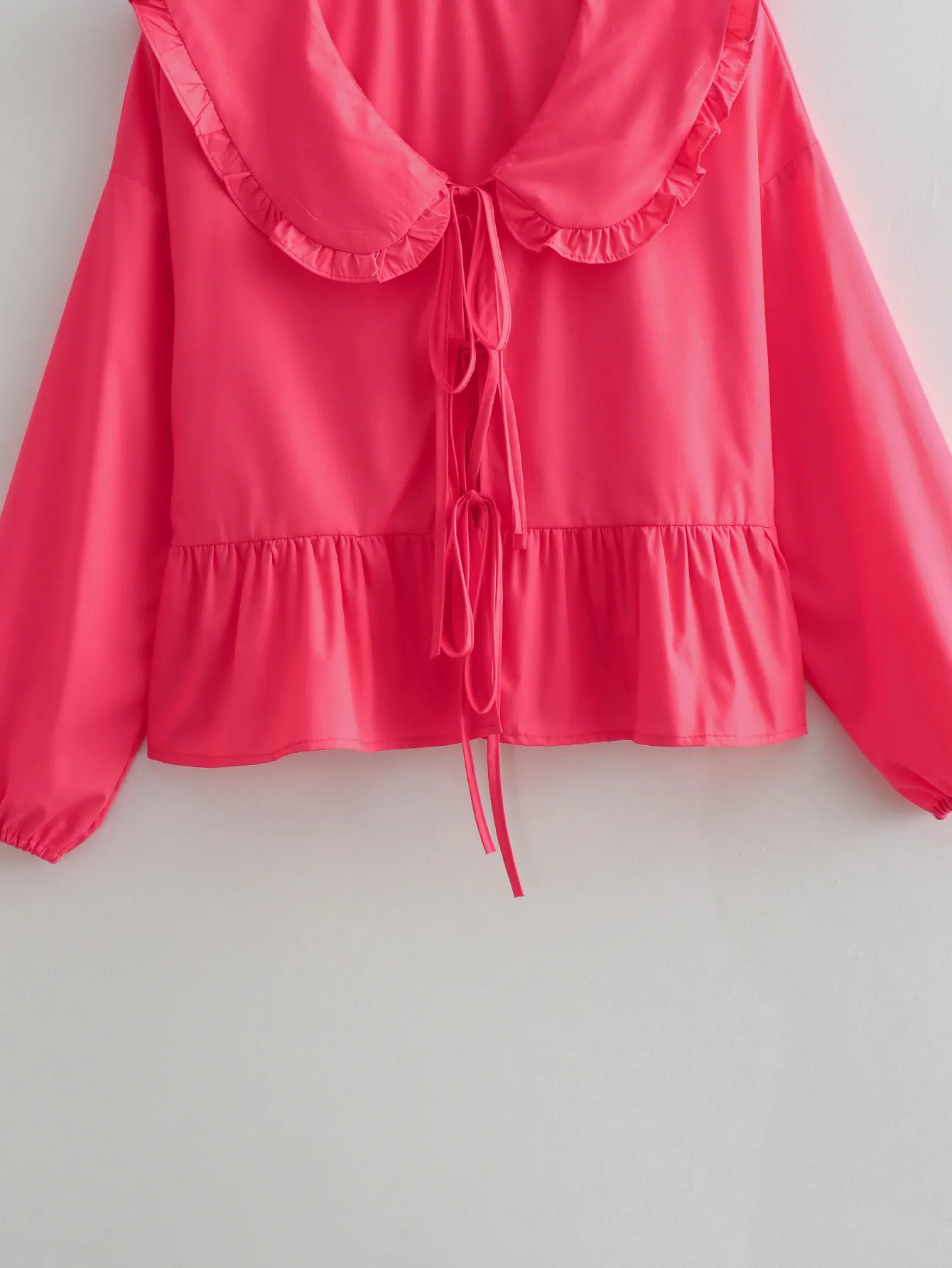 Women's Blouse Long Sleeve Blouses Simple Style Solid Color display picture 9
