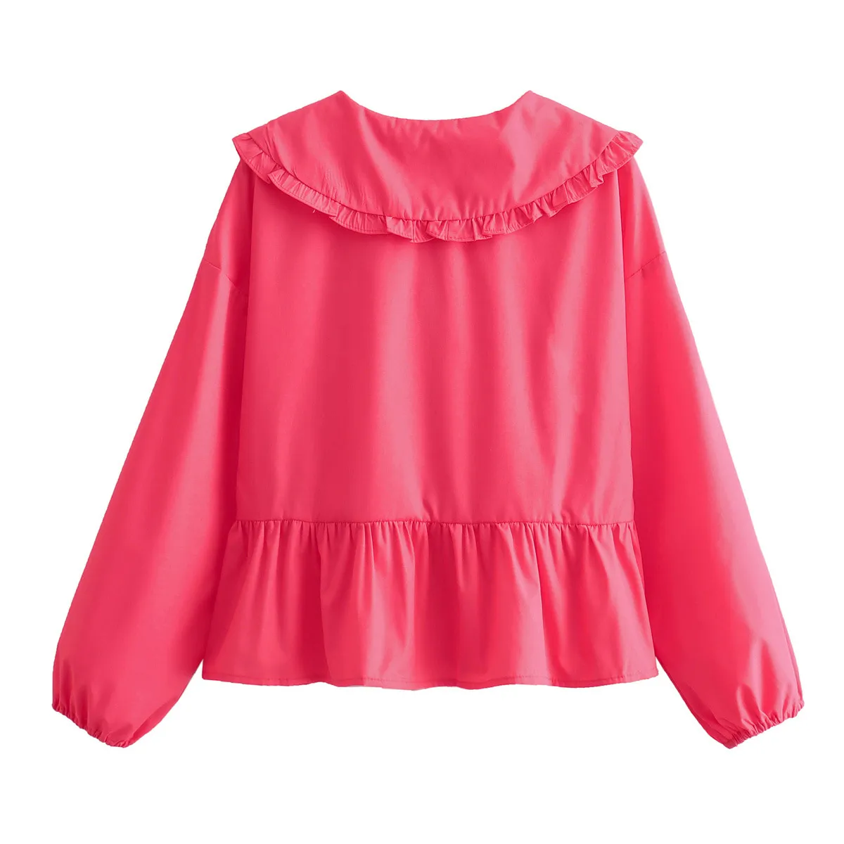 Women's Blouse Long Sleeve Blouses Simple Style Solid Color display picture 16