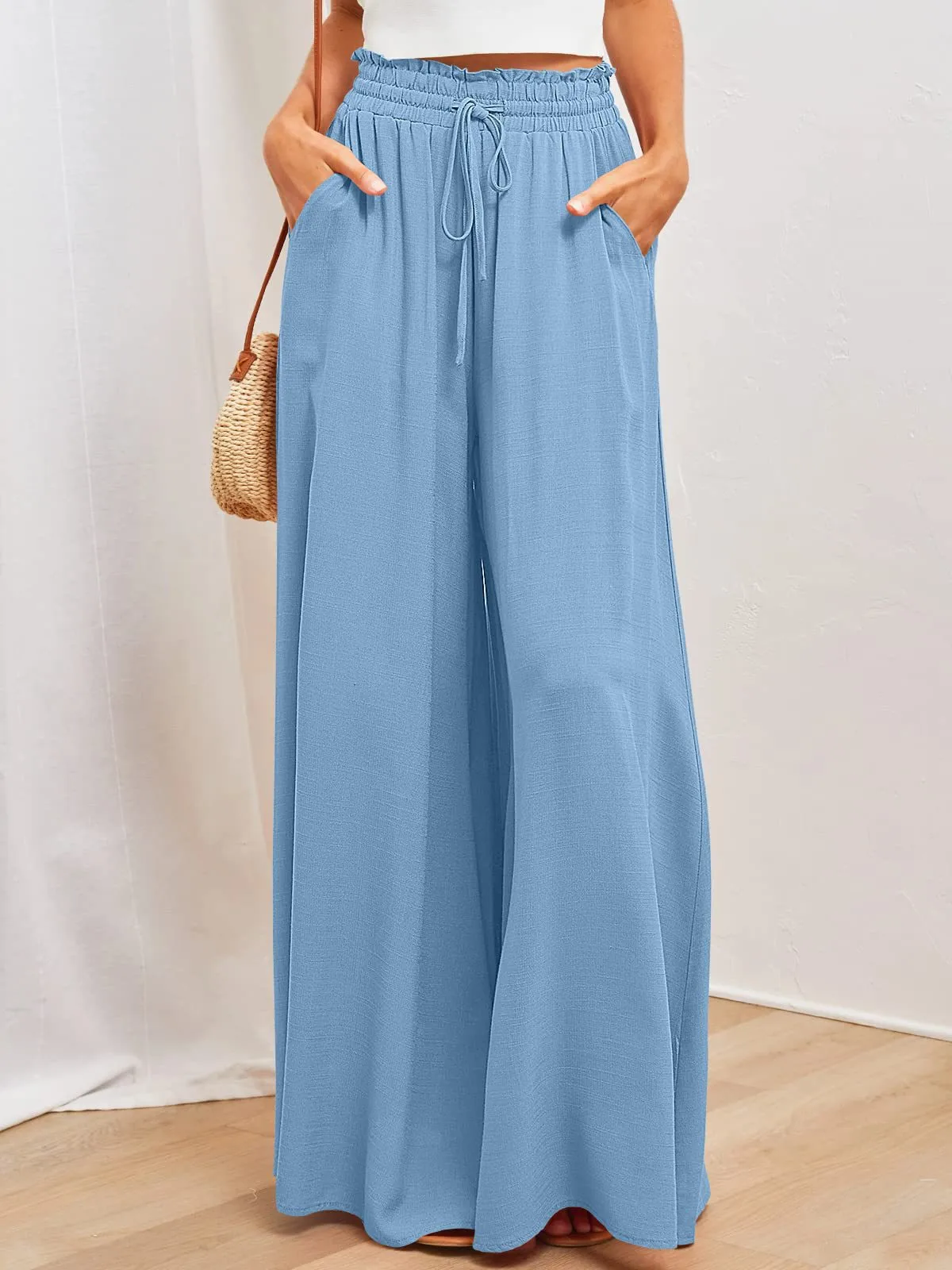 Spring And Summer Independent Station  Casual Wide Leg Explosions Loose Casual Fashion Pants Women display picture 34