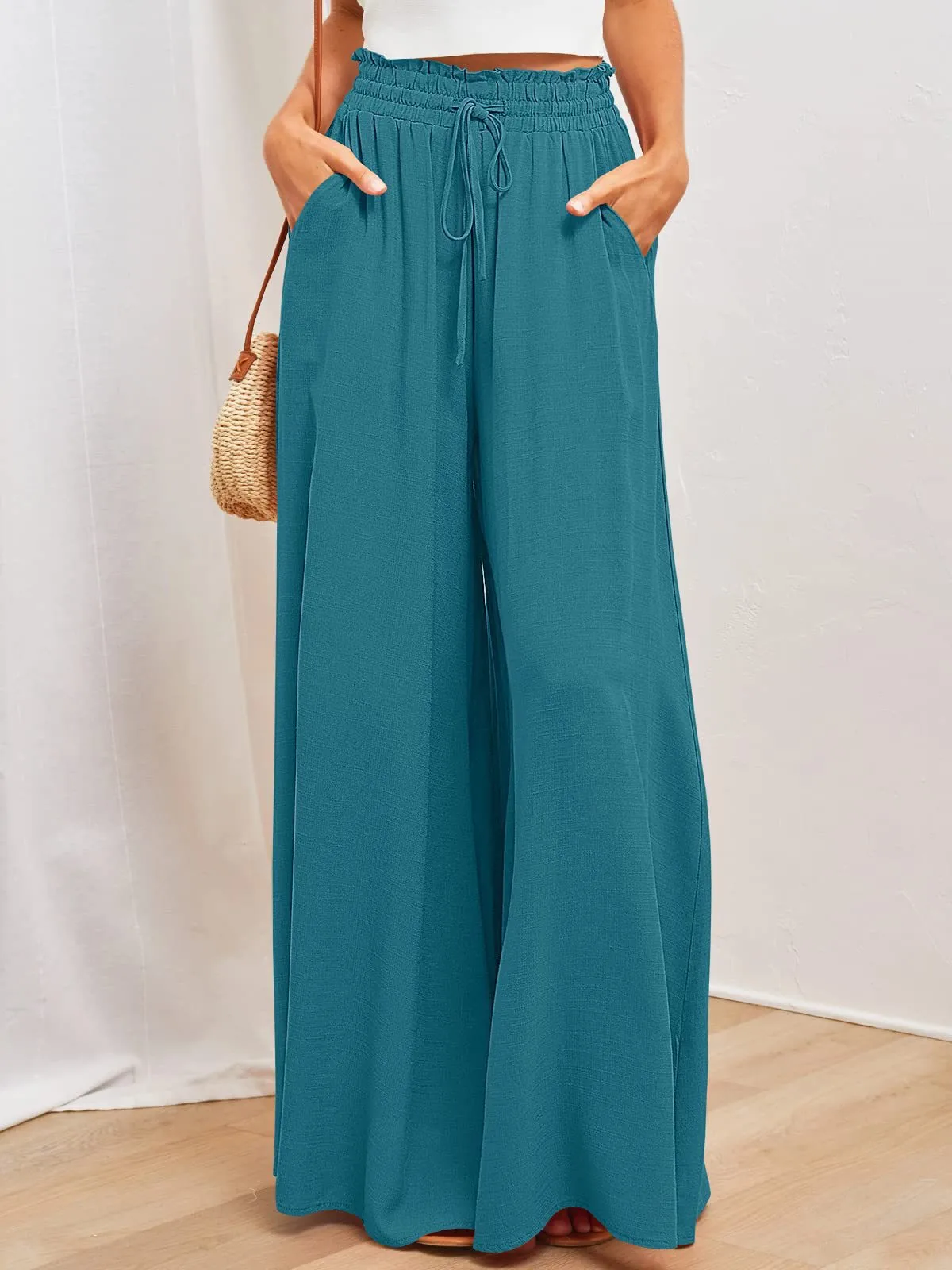 Spring And Summer Independent Station  Casual Wide Leg Explosions Loose Casual Fashion Pants Women display picture 35