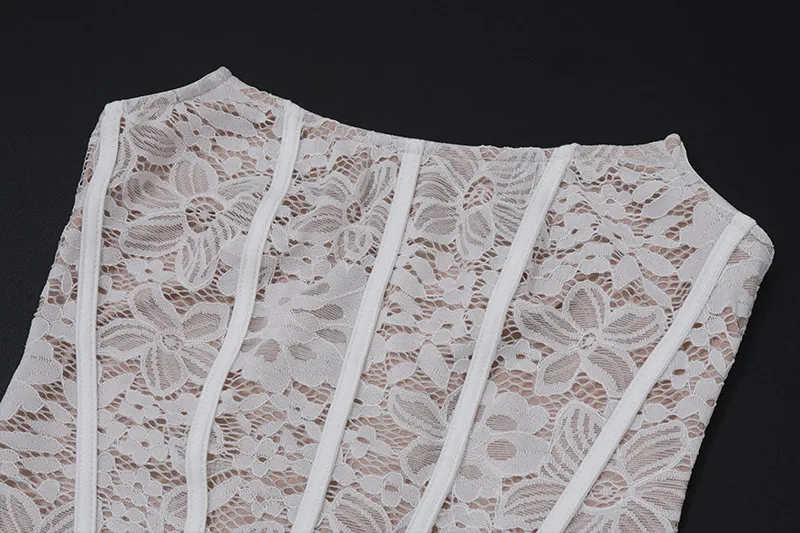 Women's Lace Dress Sexy Strapless Mesh Sleeveless Lace Above Knee Date Cocktail Party display picture 23