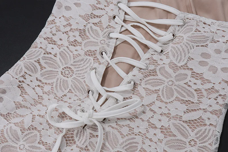 Women's Lace Dress Sexy Strapless Mesh Sleeveless Lace Above Knee Date Cocktail Party display picture 27
