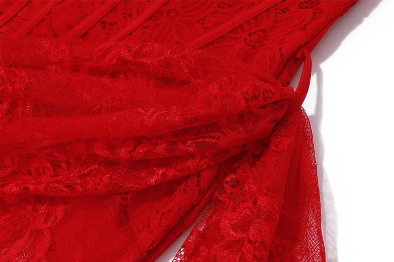 Women's Lace Dress Sexy Strapless Mesh Sleeveless Lace Above Knee Date Cocktail Party display picture 25