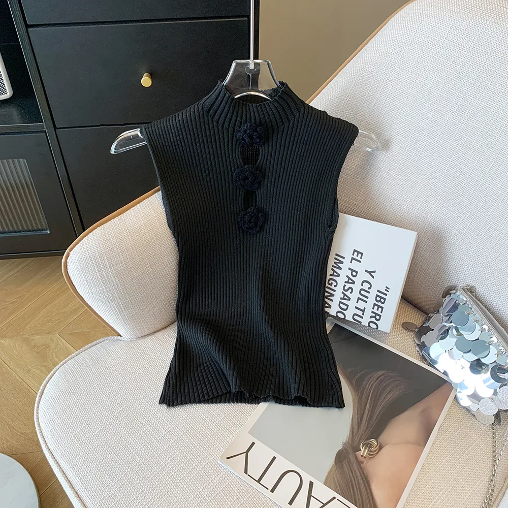 Women's Vest Tank Tops Hollow Out Casual Solid Color display picture 16
