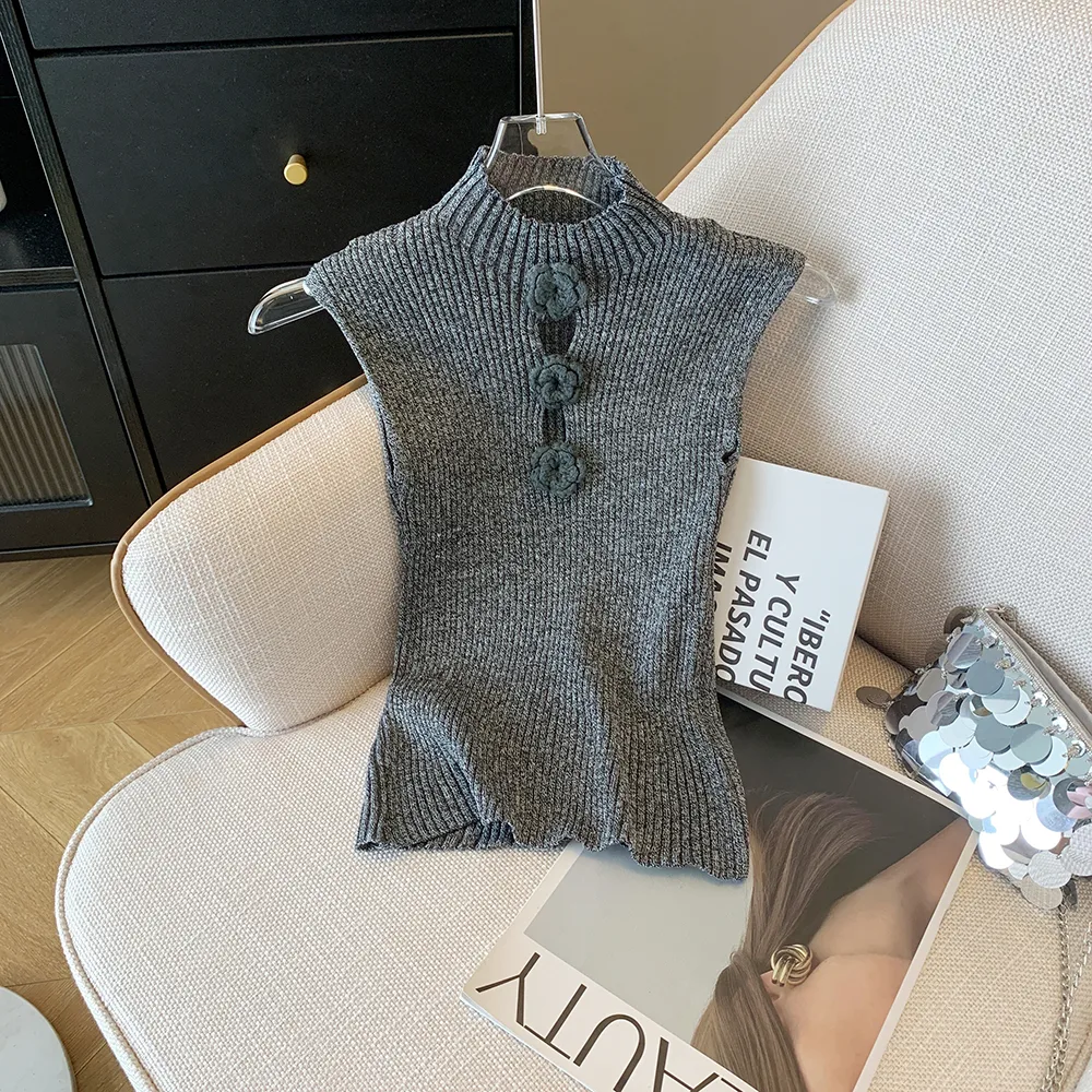 Women's Vest Tank Tops Hollow Out Casual Solid Color display picture 12