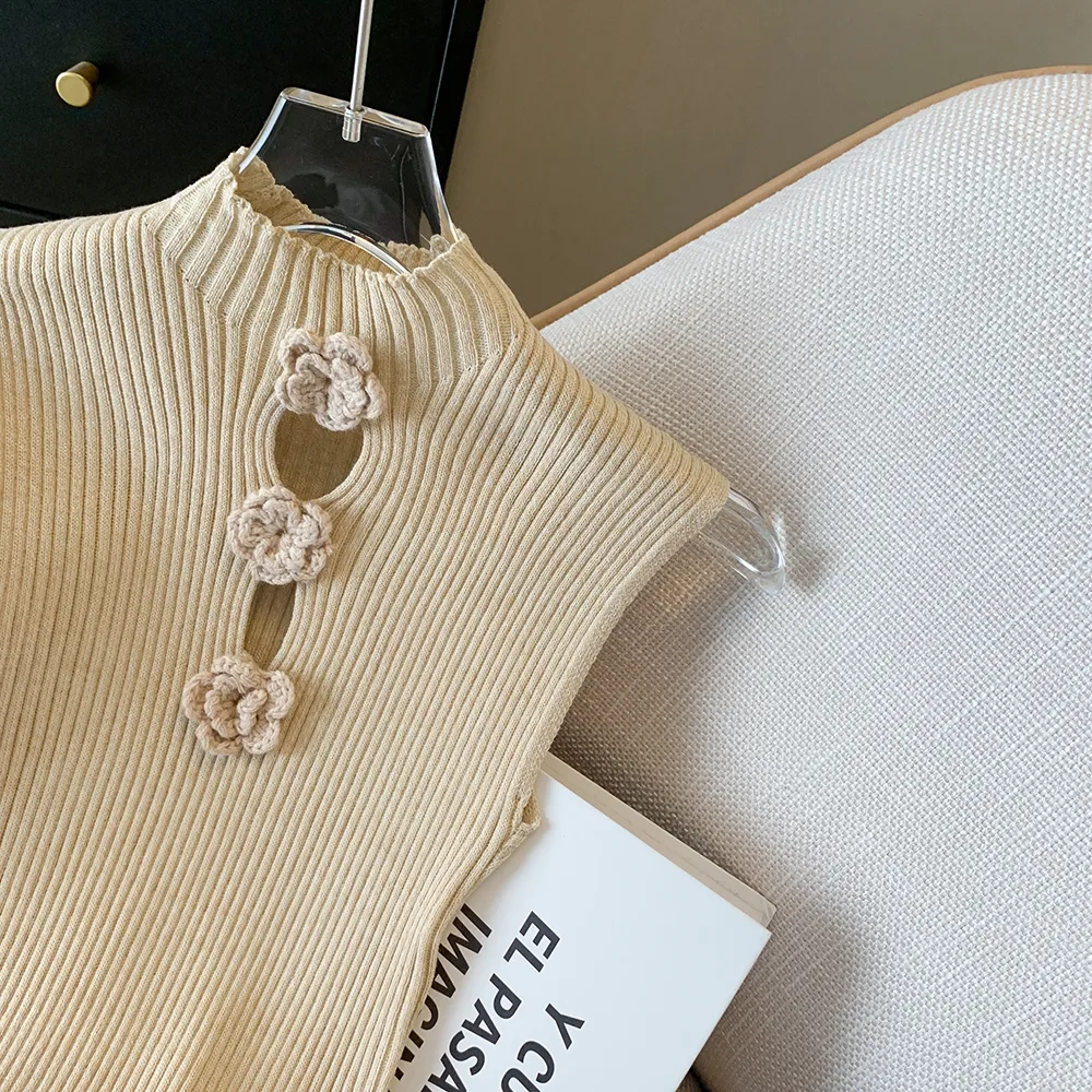 Women's Vest Tank Tops Hollow Out Casual Solid Color display picture 4