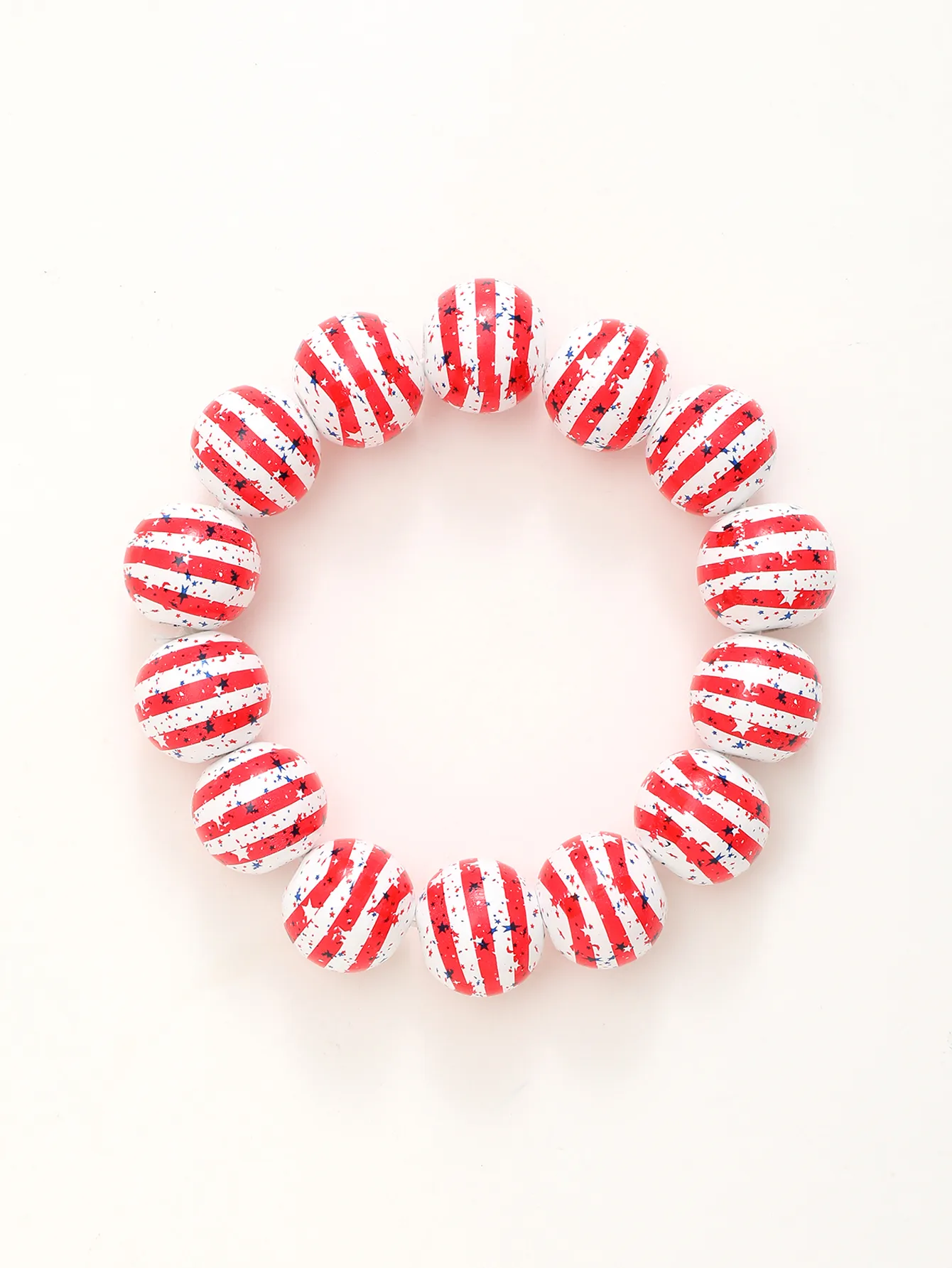 Classic Style Star Stripe Wood Wholesale Bracelets display picture 4