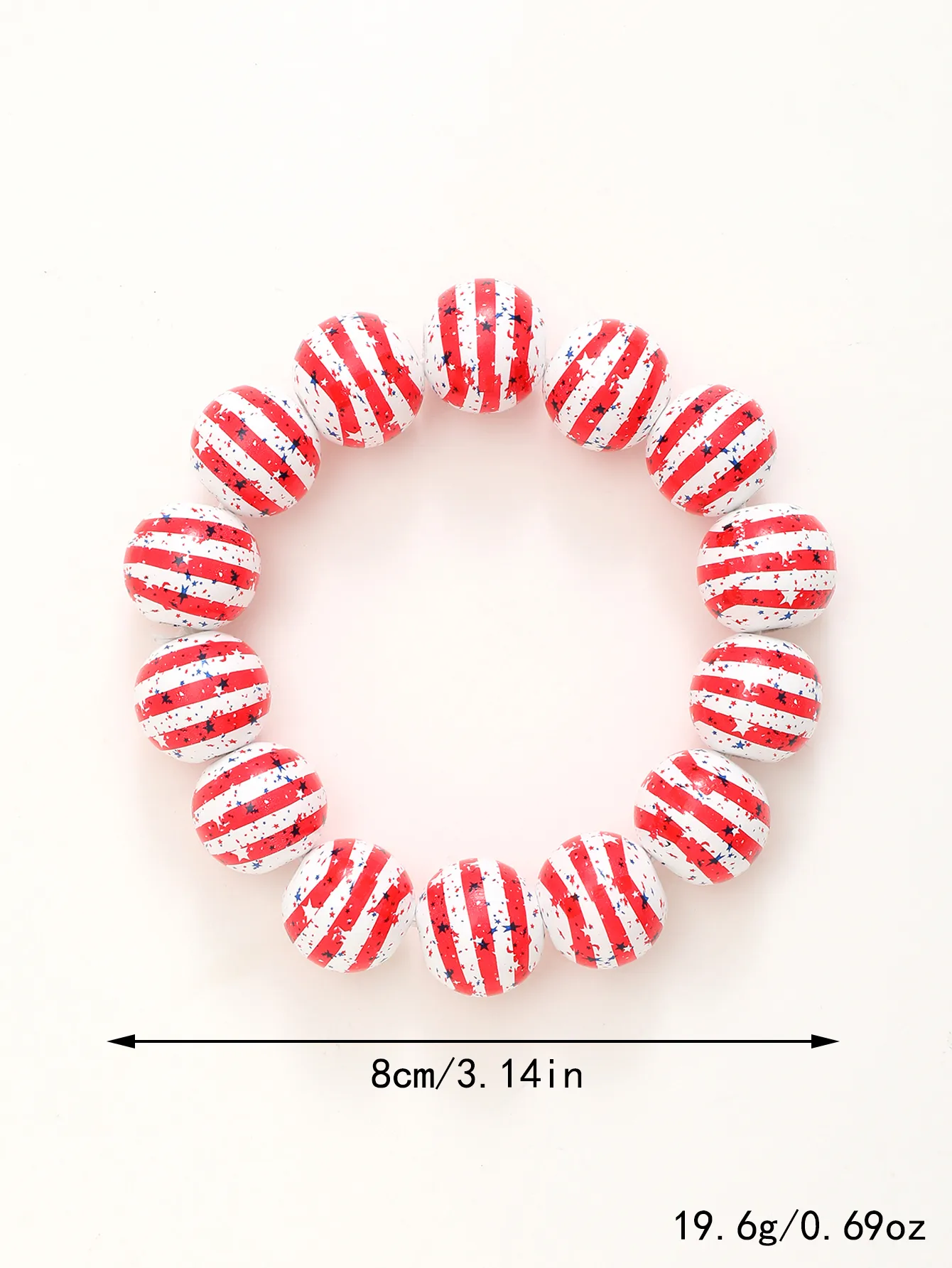 Classic Style Star Stripe Wood Wholesale Bracelets display picture 7