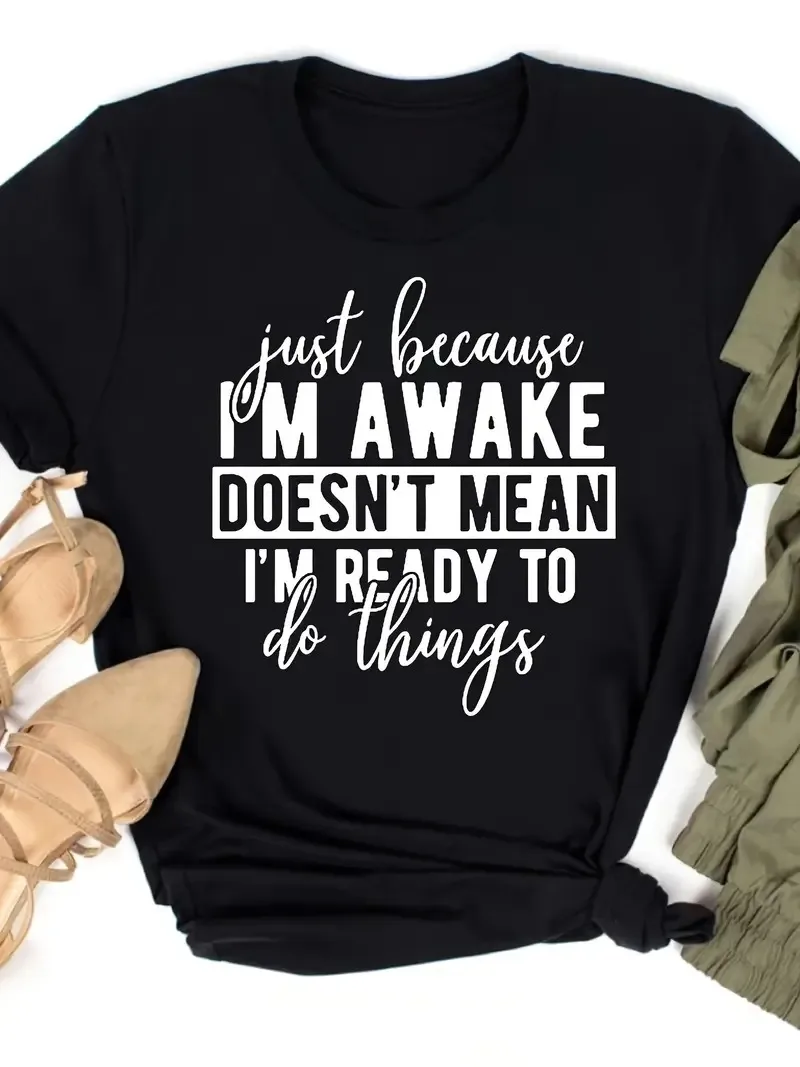Women's T-shirt Short Sleeve T-Shirts Casual Letter display picture 1
