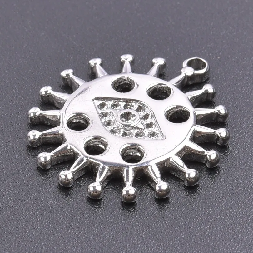 1 Piece 304 Stainless Steel Sun Eye Pendant display picture 15