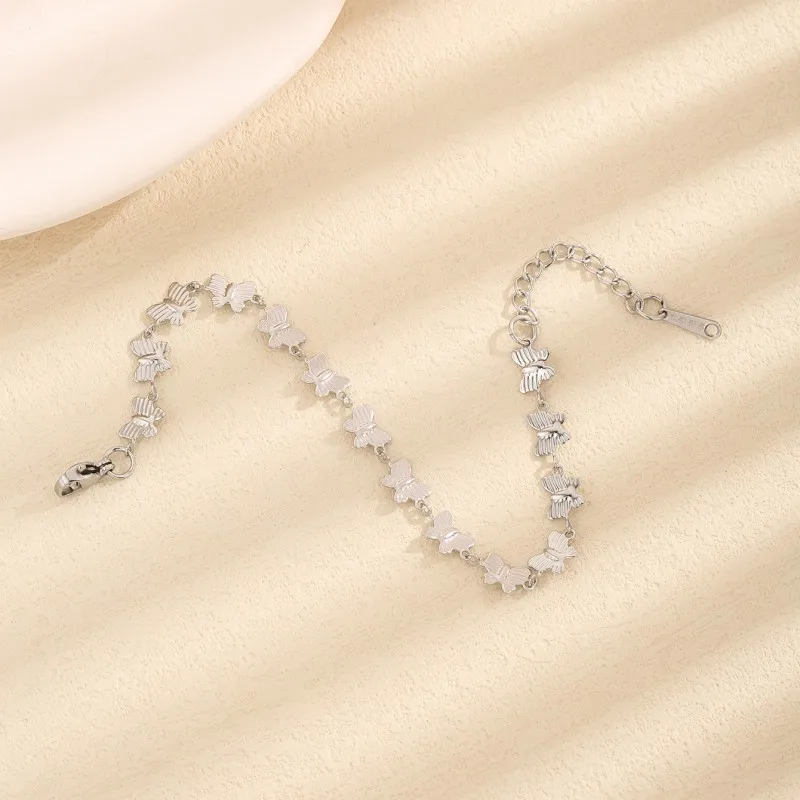 Sweet Simple Style Butterfly 304 Stainless Steel 18K Gold Plated Bracelets In Bulk display picture 2