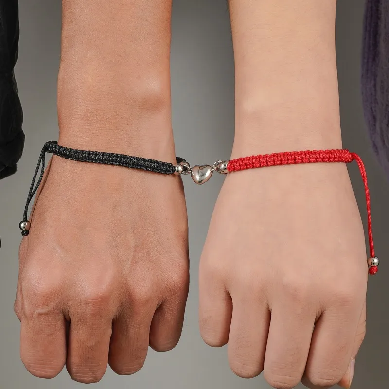 Casual Simple Style Classic Style Heart Shape Alloy Rope Wholesale Bracelets display picture 3