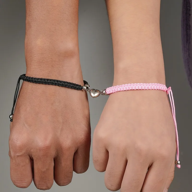 Casual Simple Style Classic Style Heart Shape Alloy Rope Wholesale Bracelets display picture 2