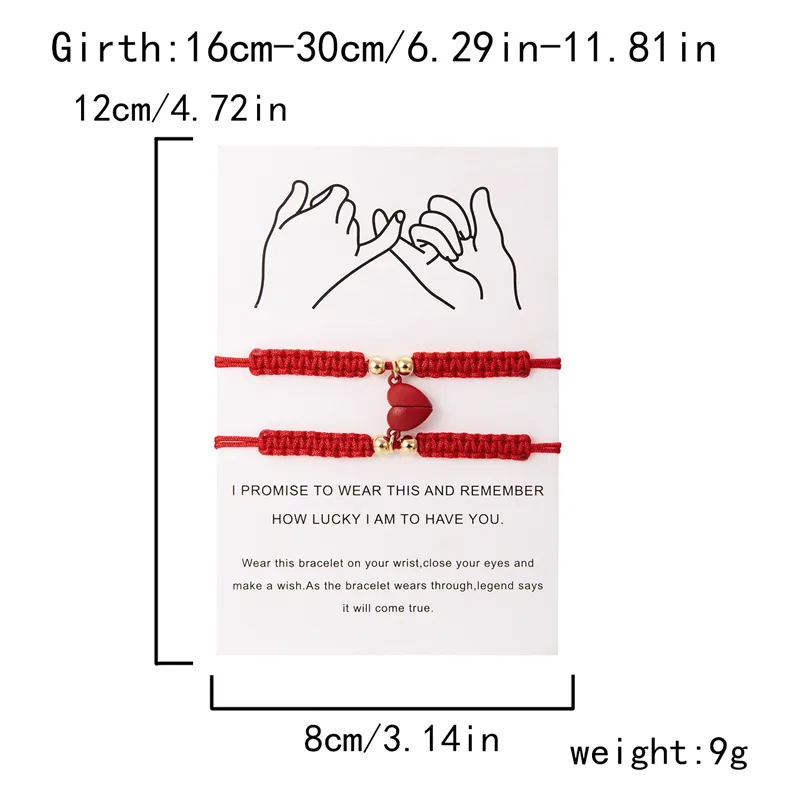 Casual Simple Style Classic Style Heart Shape Alloy Rope Wholesale Bracelets display picture 11