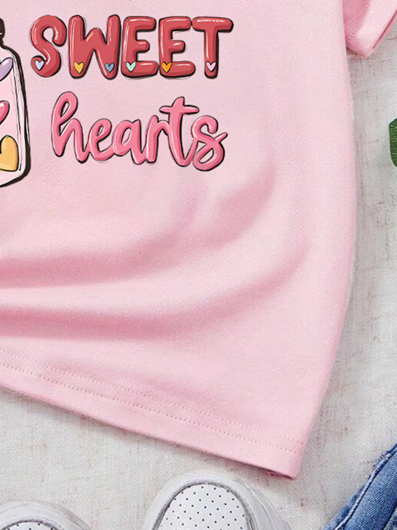 Casual Cartoon Letter Polyester T-shirts & Blouses display picture 3