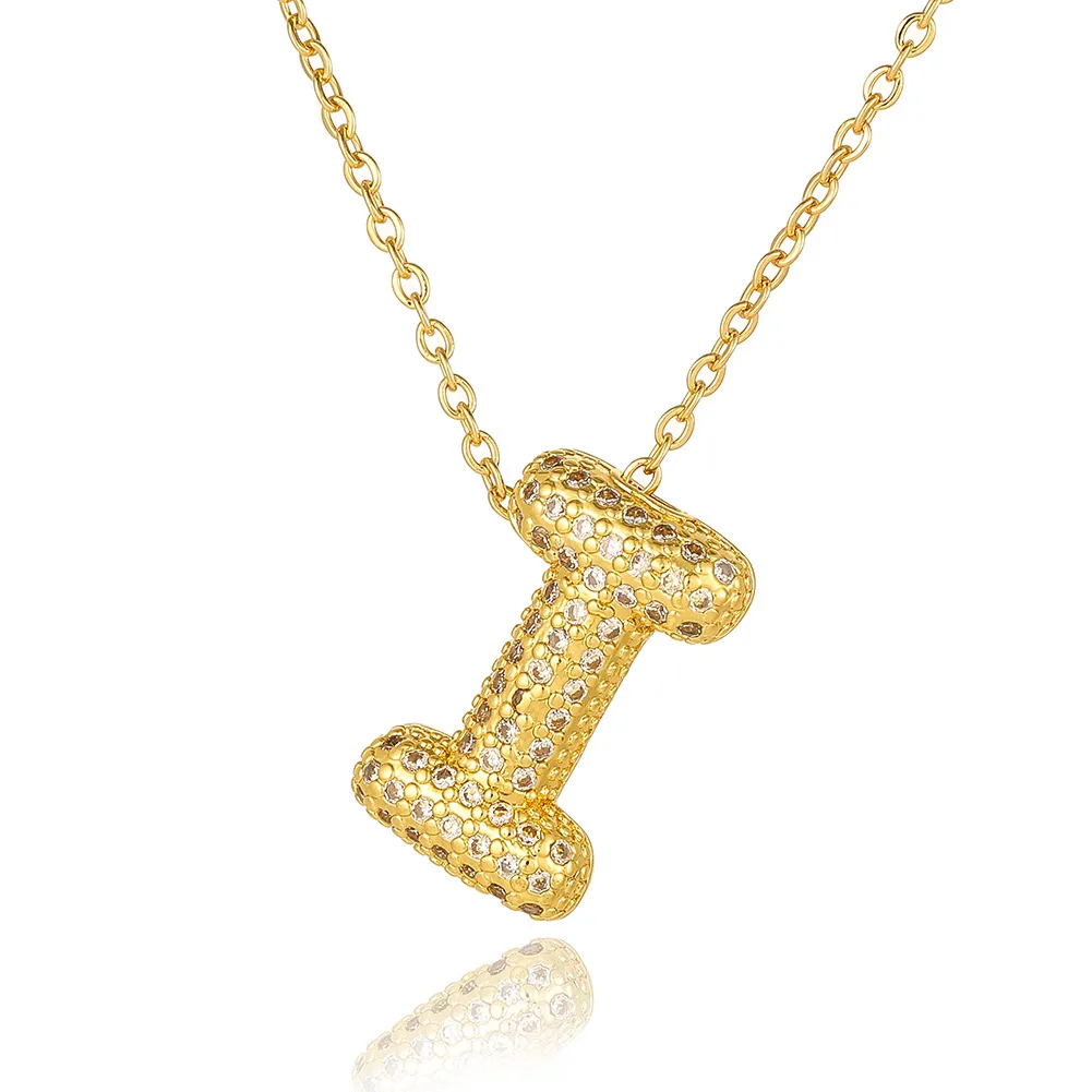Wholesale Casual Simple Style Letter Copper Plating Inlay Zircon Pendant Necklace display picture 15