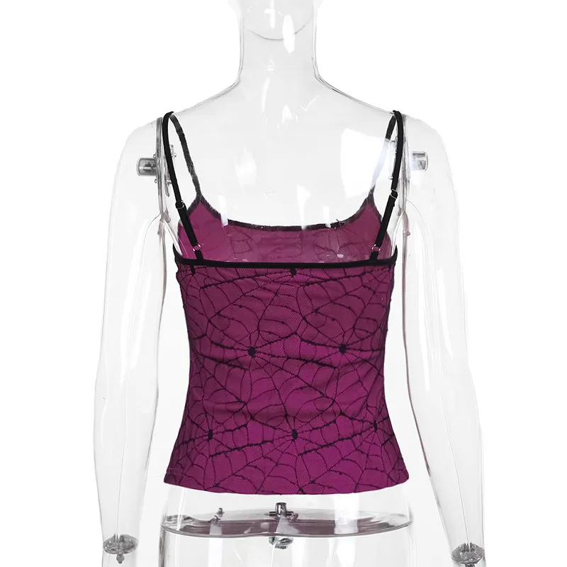 Women's Camisole Tank Tops Printing Sexy Spider Web display picture 11