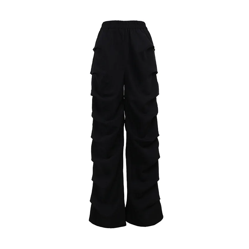 Women's Holiday Party Date Streetwear Solid Color Full Length Pocket Casual Pants Cargo Pants display picture 20