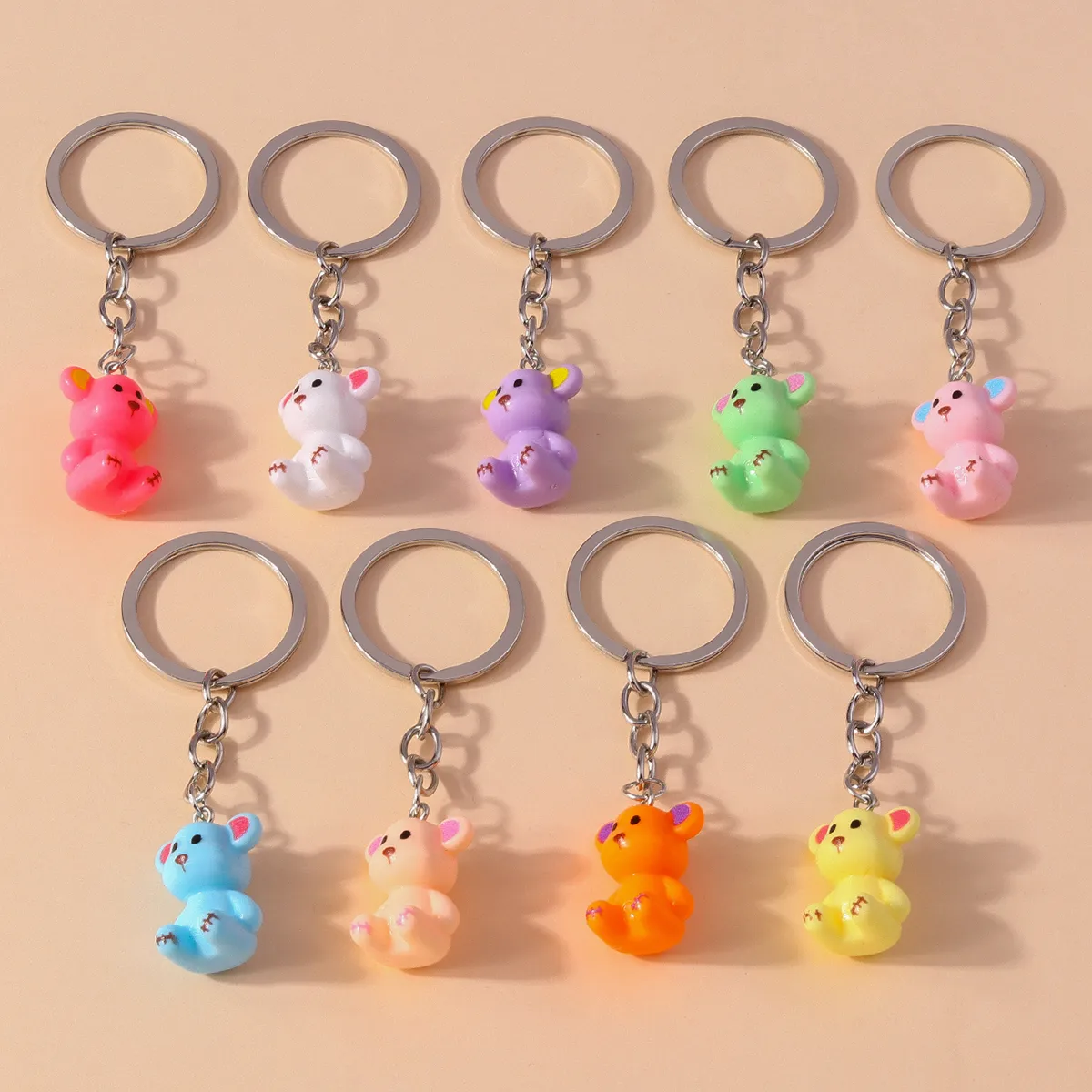 Cartoon Style Animal Synthetic Resin Alloy Keychain display picture 1