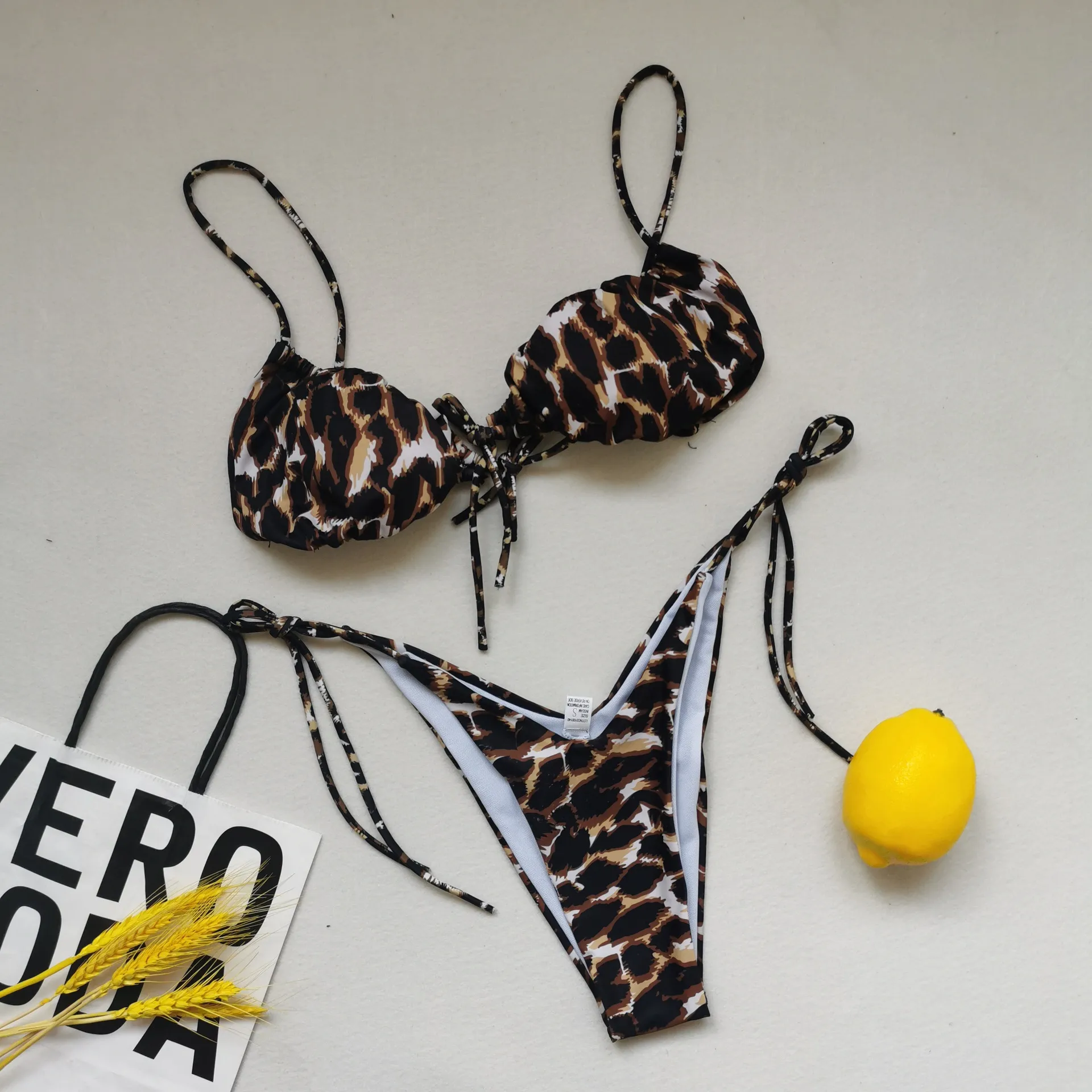 Women's Solid Color 2 Pieces Set Bikinis Swimwear display picture 9