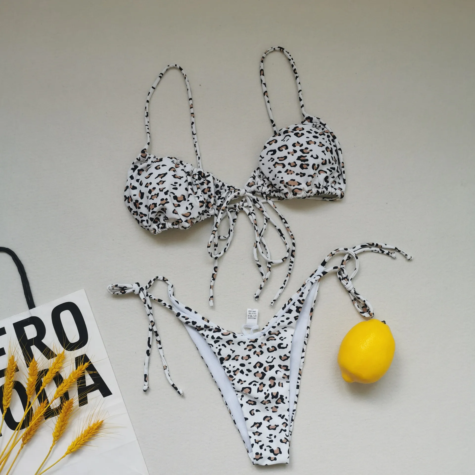 Women's Solid Color 2 Pieces Set Bikinis Swimwear display picture 11
