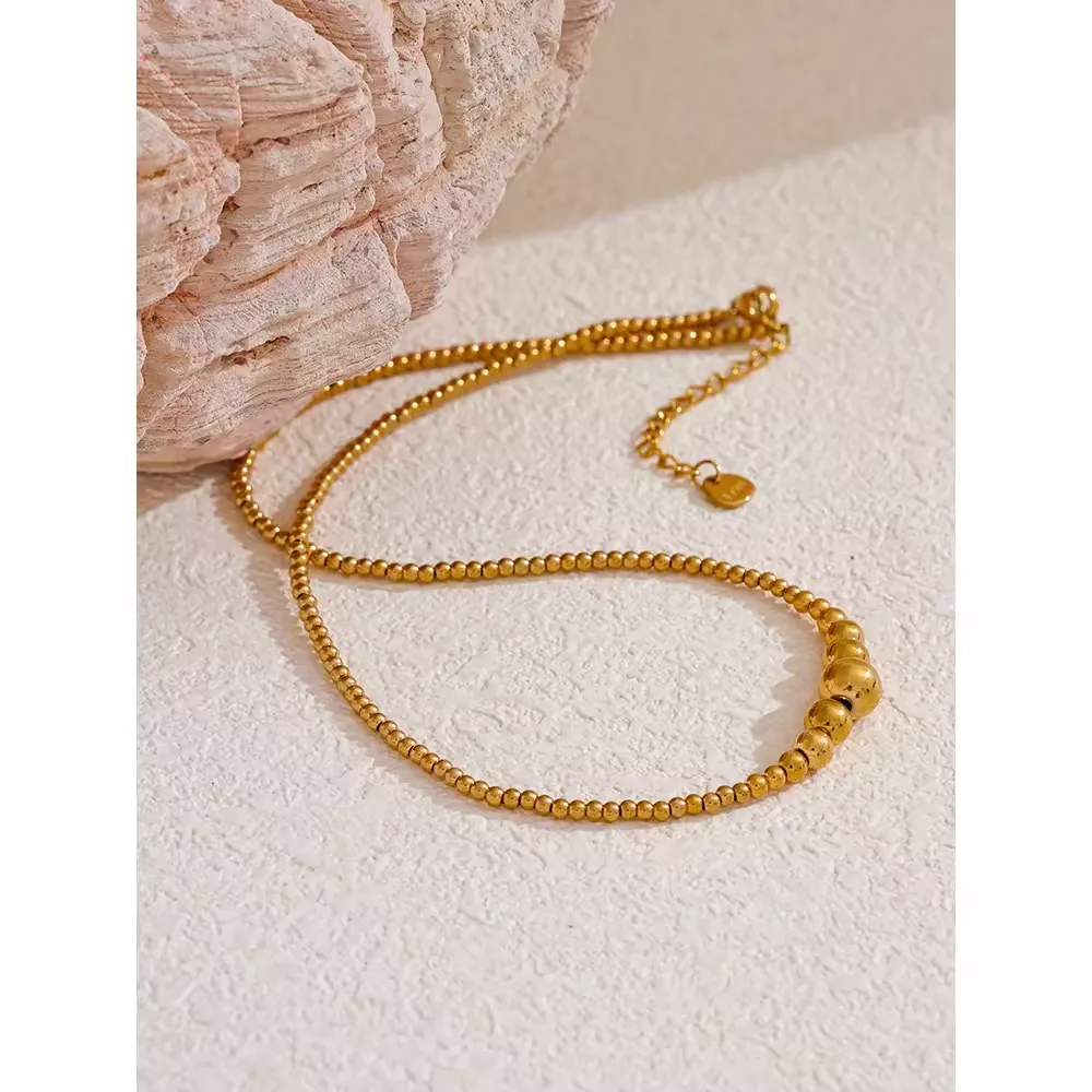 Wholesale Jewelry Casual Elegant Luxurious Round 302 Stainless Steel Necklace display picture 4