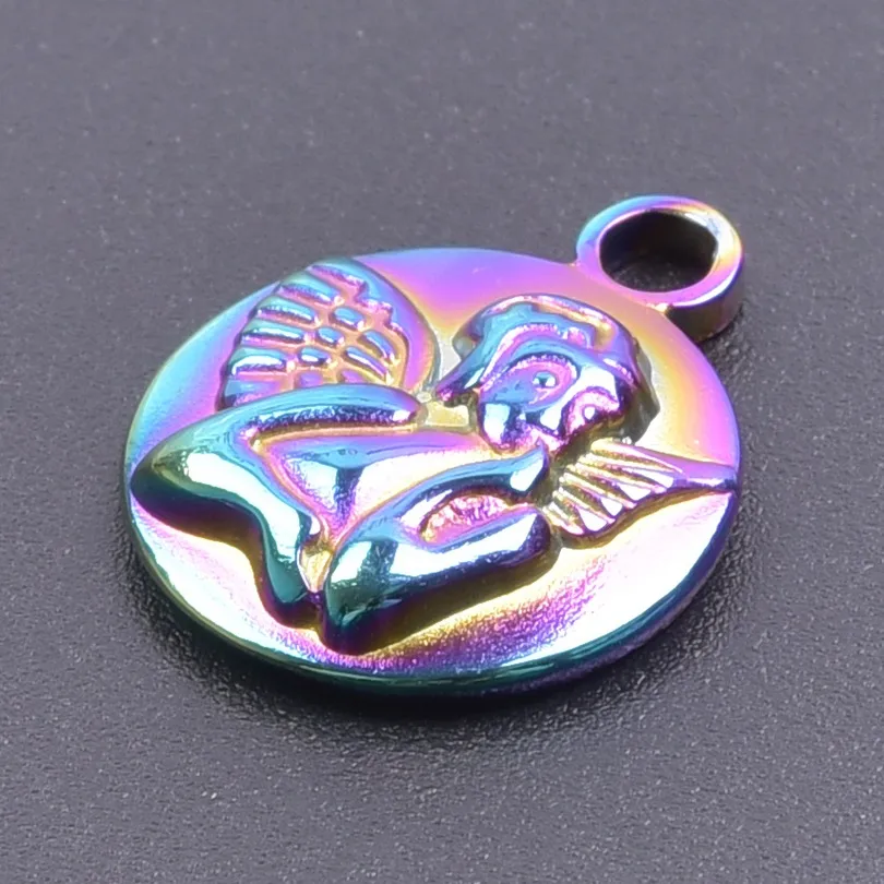 1 Piece 304 Stainless Steel Angel Pendant display picture 9