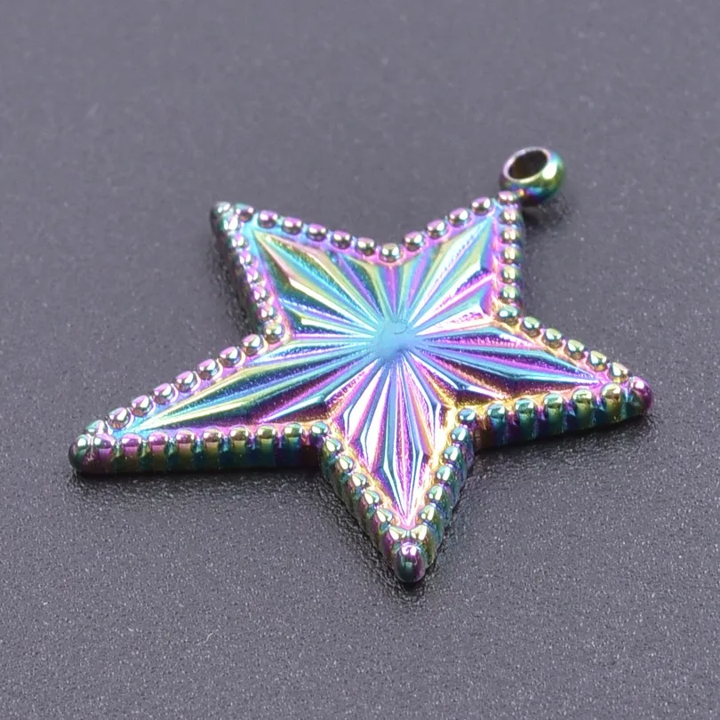 1 Piece 18 * 20mm Hole 1~1.9mm 304 Stainless Steel 18K Gold Plated Pentagram Polished Pendant display picture 10