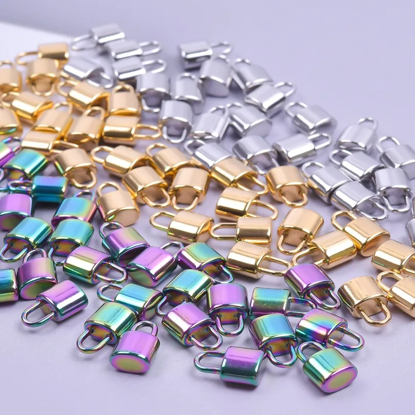 1 Piece 304 Stainless Steel Lock Pendant display picture 4