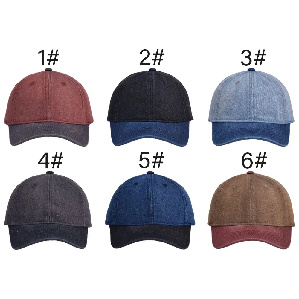 Unisex Retro Punk Roman Style Splicing Patchwork Curved Eaves Baseball Cap display picture 2