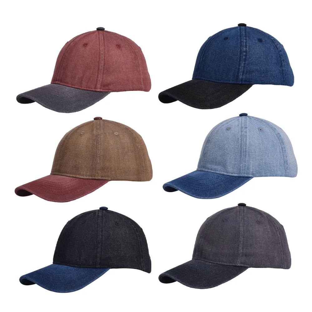 Unisex Retro Punk Roman Style Splicing Patchwork Curved Eaves Baseball Cap display picture 3