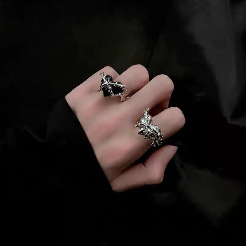 Elegant Classic Style Cool Style Heart Shape Alloy Wholesale Open Rings display picture 1