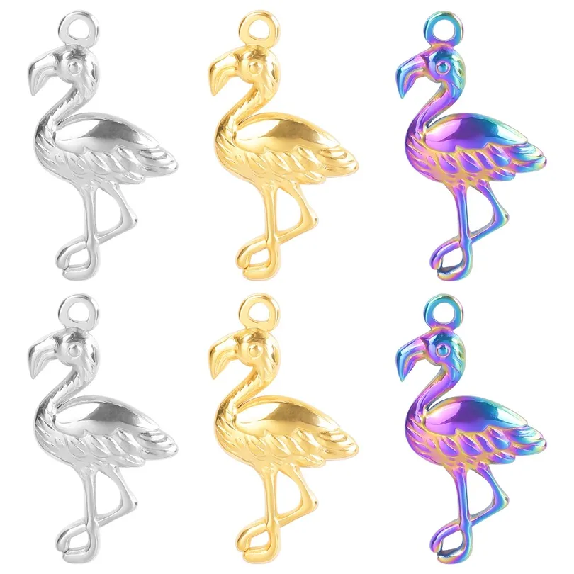 304 Stainless Steel 18K Gold Plated Basic Modern Style Classic Style Plating Bird Pendant Necklace display picture 1