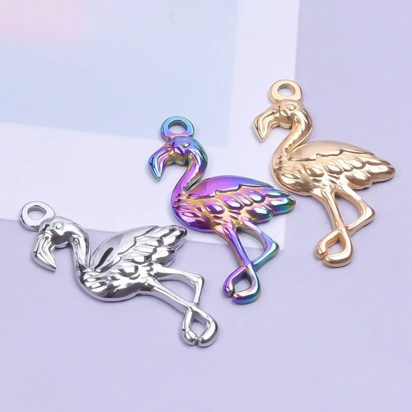 304 Stainless Steel 18K Gold Plated Basic Modern Style Classic Style Plating Bird Pendant Necklace display picture 3