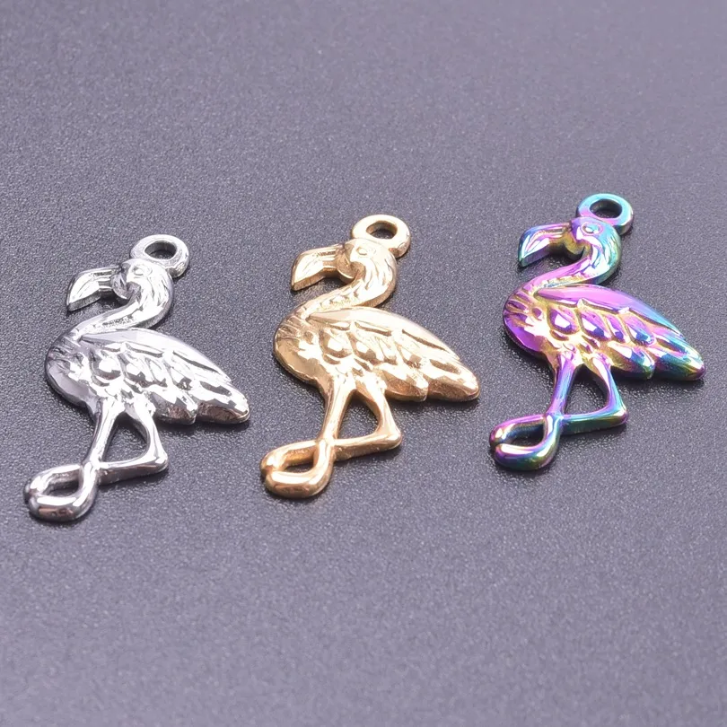 304 Stainless Steel 18K Gold Plated Basic Modern Style Classic Style Plating Bird Pendant Necklace display picture 5