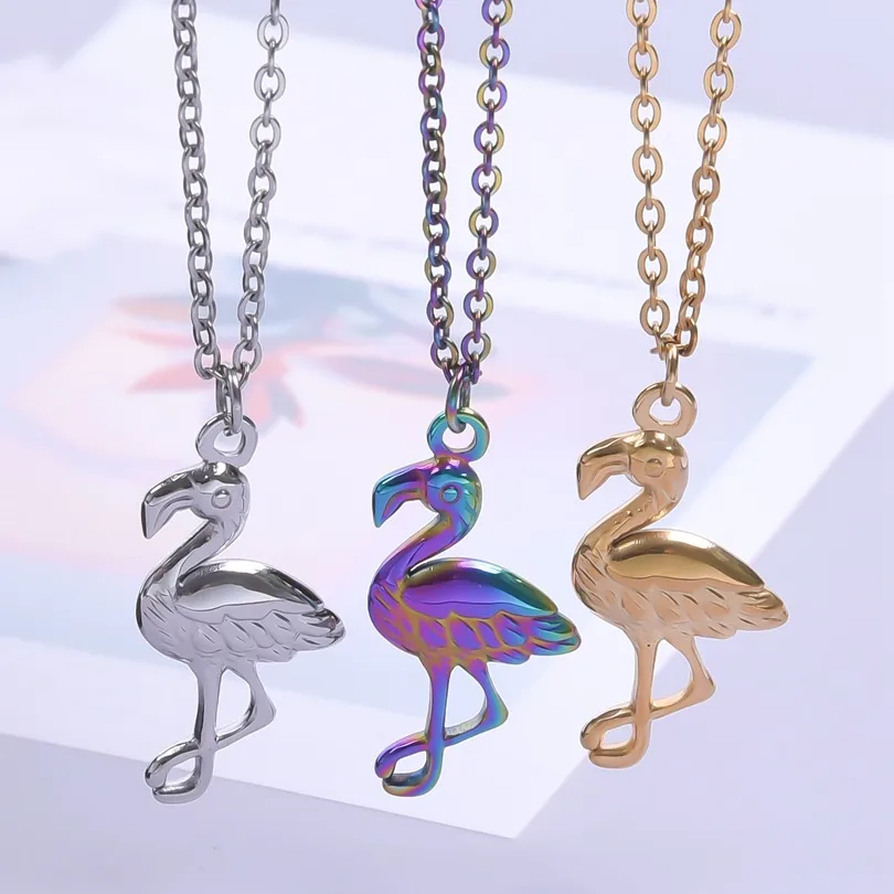 304 Stainless Steel 18K Gold Plated Basic Modern Style Classic Style Plating Bird Pendant Necklace display picture 6