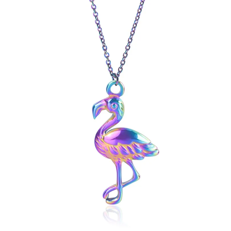 304 Stainless Steel 18K Gold Plated Basic Modern Style Classic Style Plating Bird Pendant Necklace display picture 12