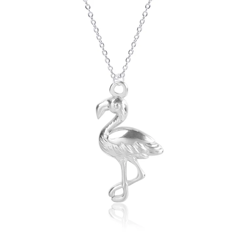 304 Stainless Steel 18K Gold Plated Basic Modern Style Classic Style Plating Bird Pendant Necklace display picture 15