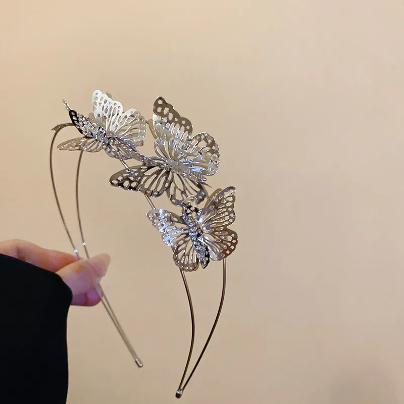 Women's Luxurious Simple Style Butterfly Alloy Hollow Out Hair Band display picture 4
