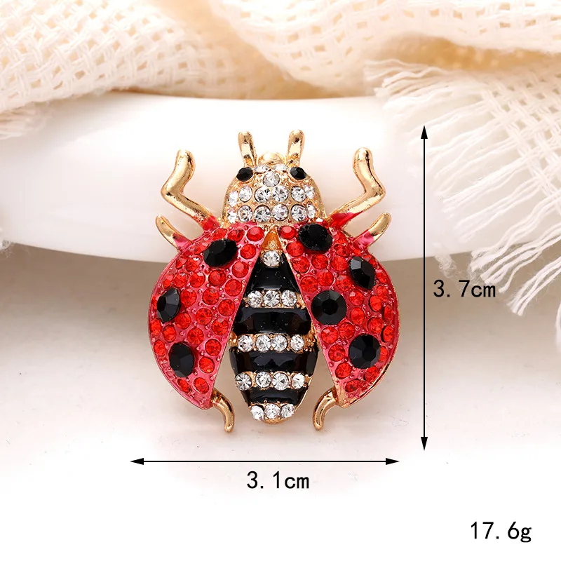 1 Piece 31*37mm 48*31mm Zinc Alloy Crystal Rhinestones Beetles Bee DIY Accessories display picture 5