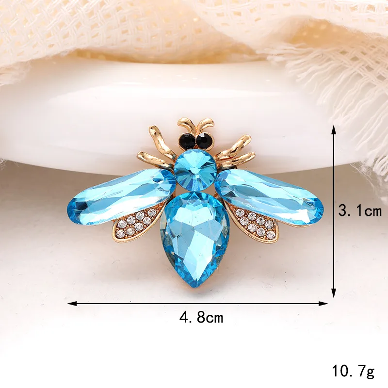 1 Piece 31*37mm 48*31mm Zinc Alloy Crystal Rhinestones Beetles Bee DIY Accessories display picture 6